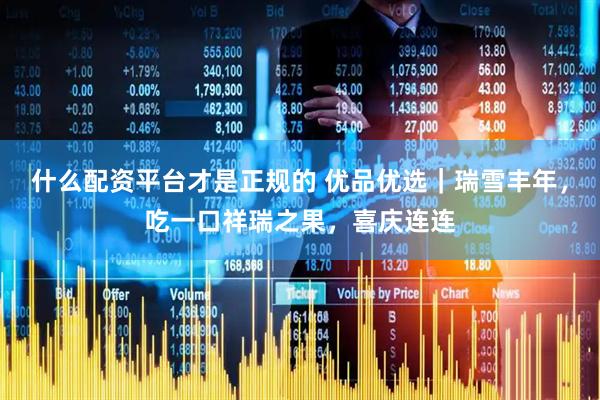 什么配资平台才是正规的 优品优选｜瑞雪丰年，吃一口祥瑞之果，喜庆连连